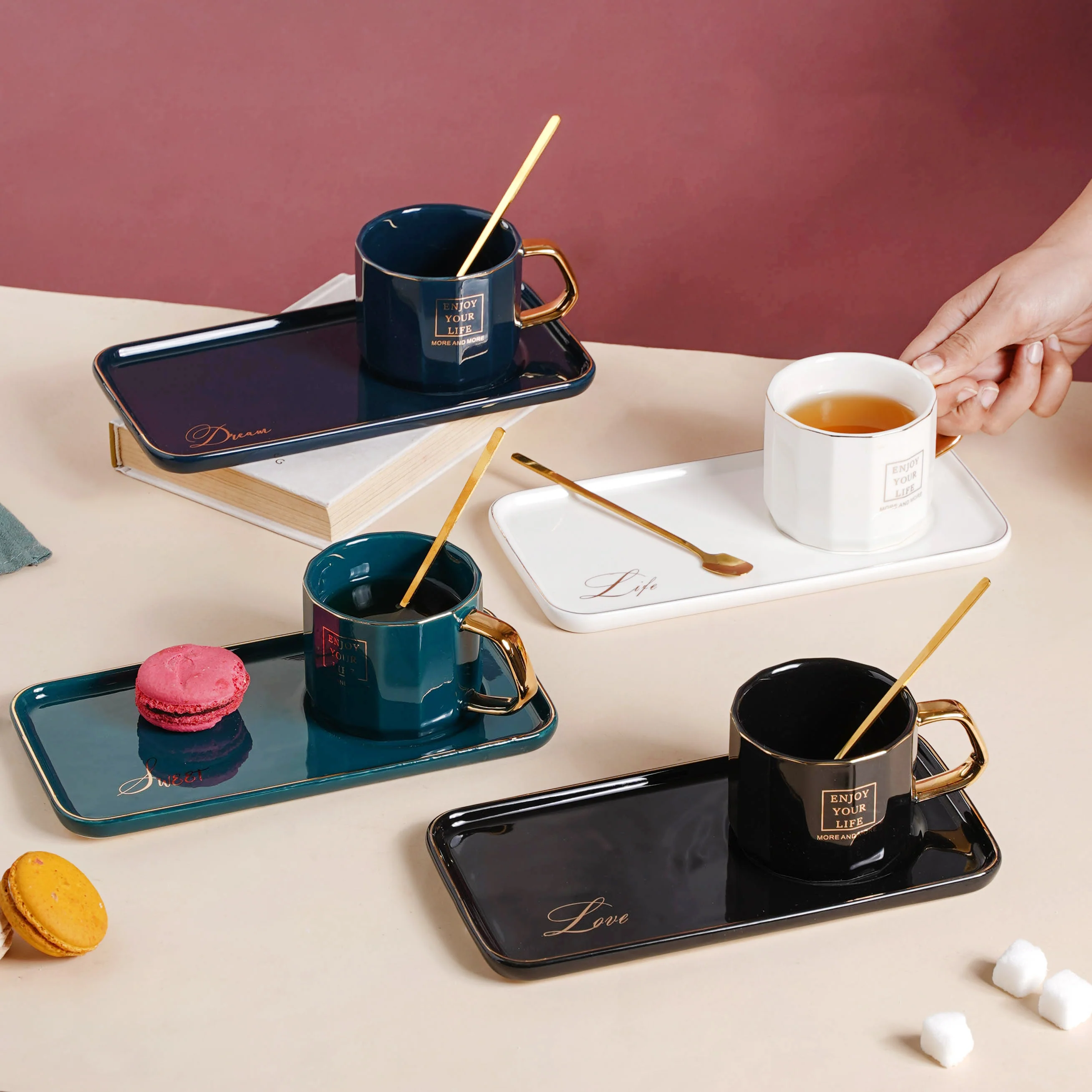 Ceramic Cup and Tray - Image 5