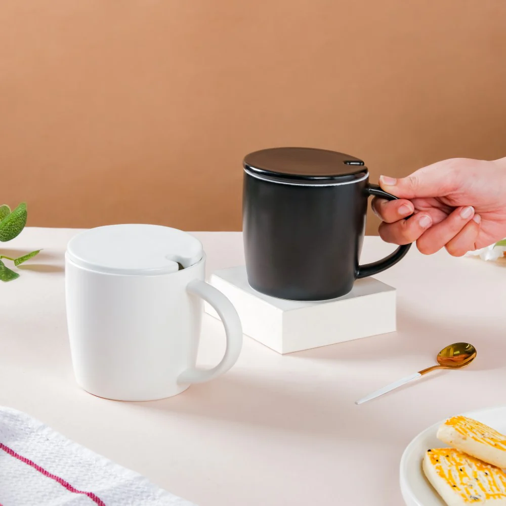 Ceramic Cup with Lid - Image 3