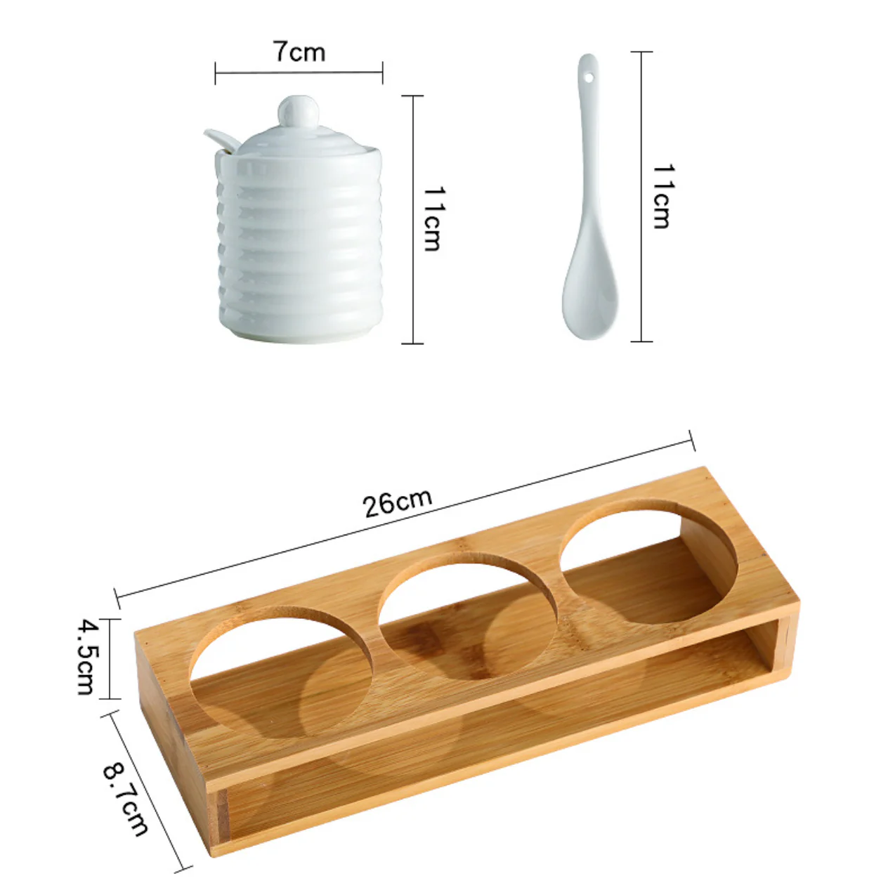 Ceramic Jar for Spices Set of 3 - Image 8