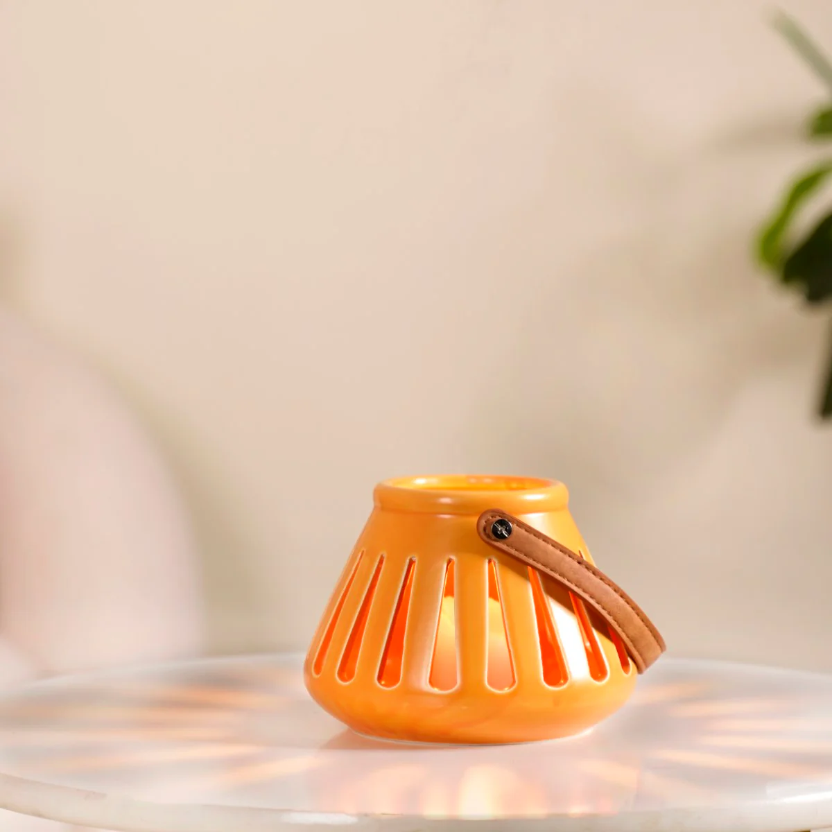 Ceramic Lantern With Handle Set of 2 - Image 9