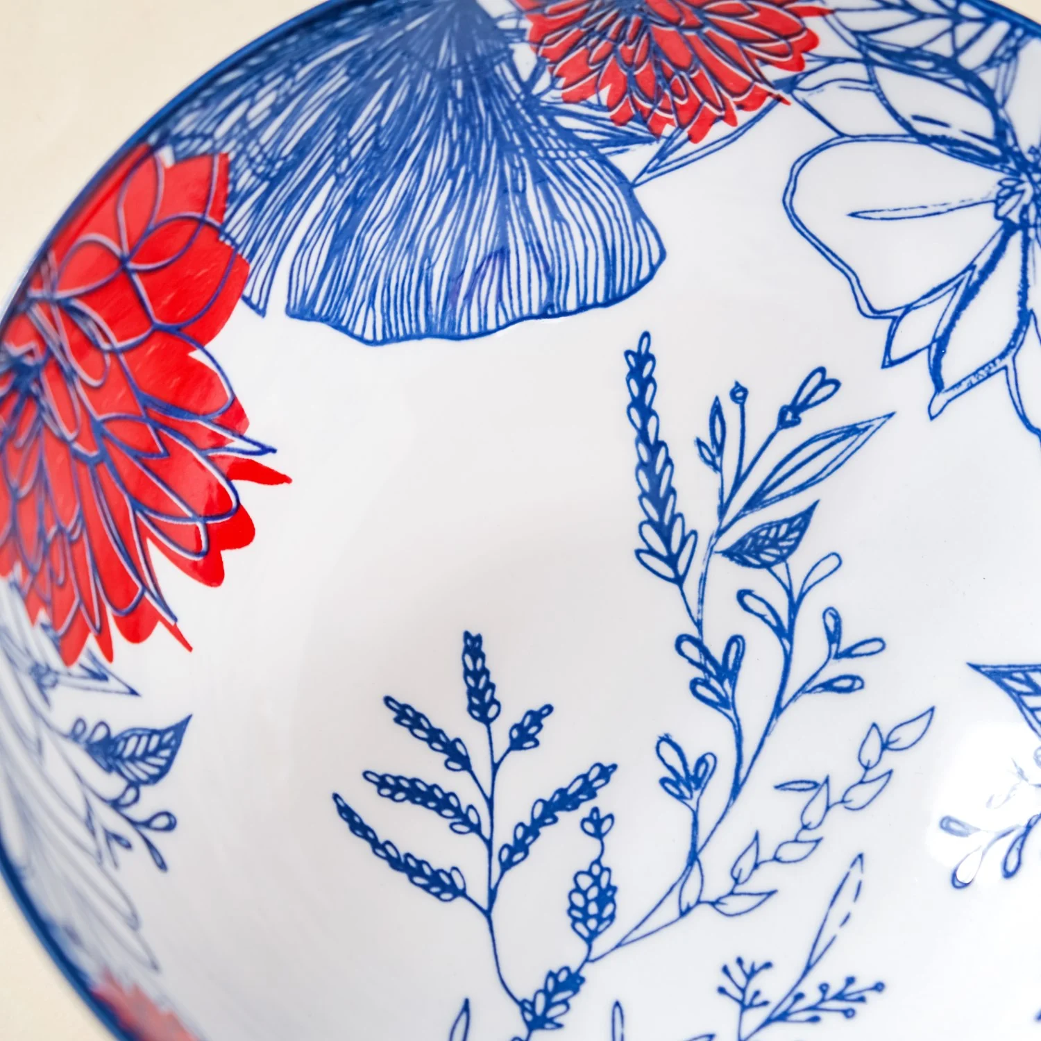 Ceramic Oriental Elegance Serving Bowl Set Of 2 1650ml - Image 8