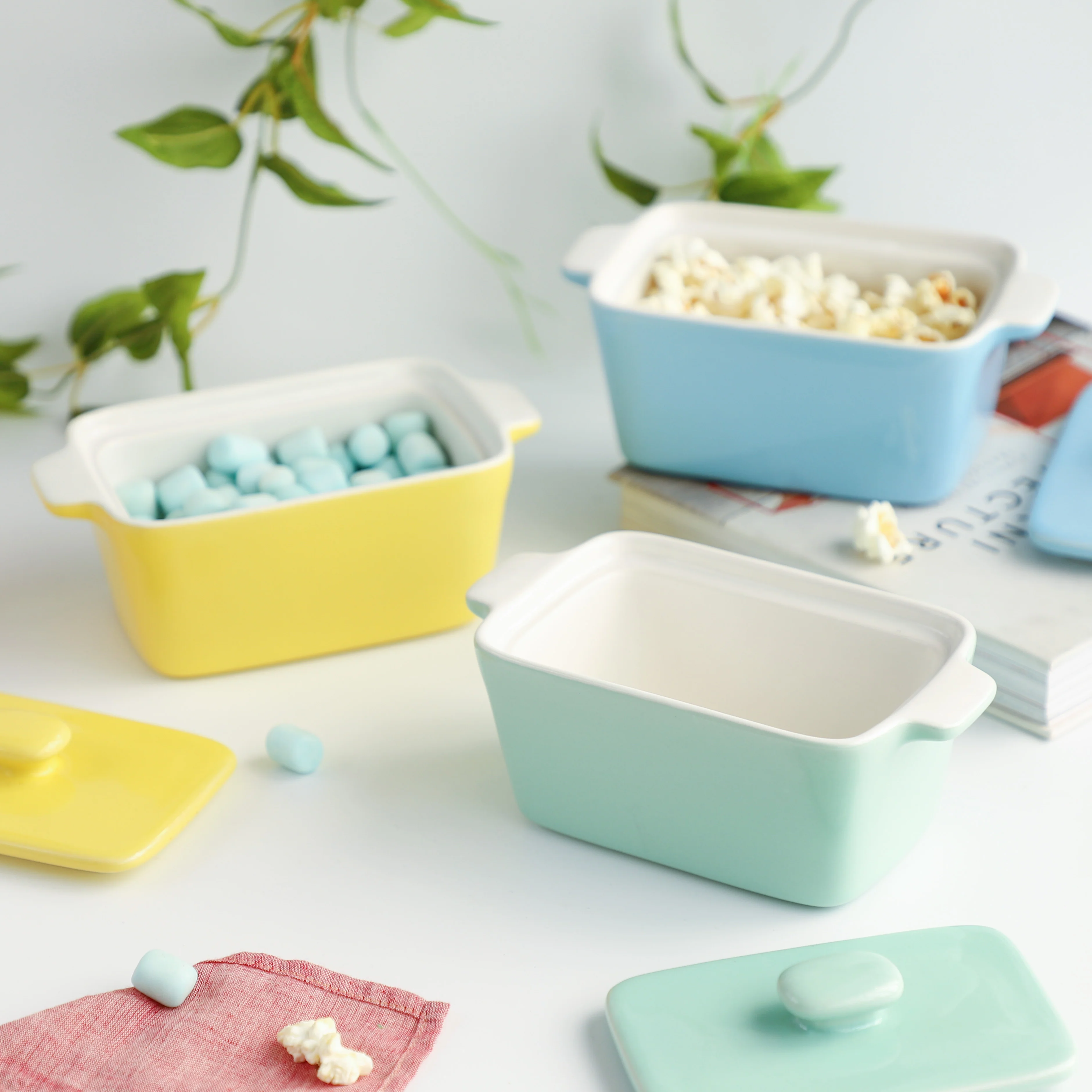 Ceramic Pastel Bowl- Rectangle - Image 2
