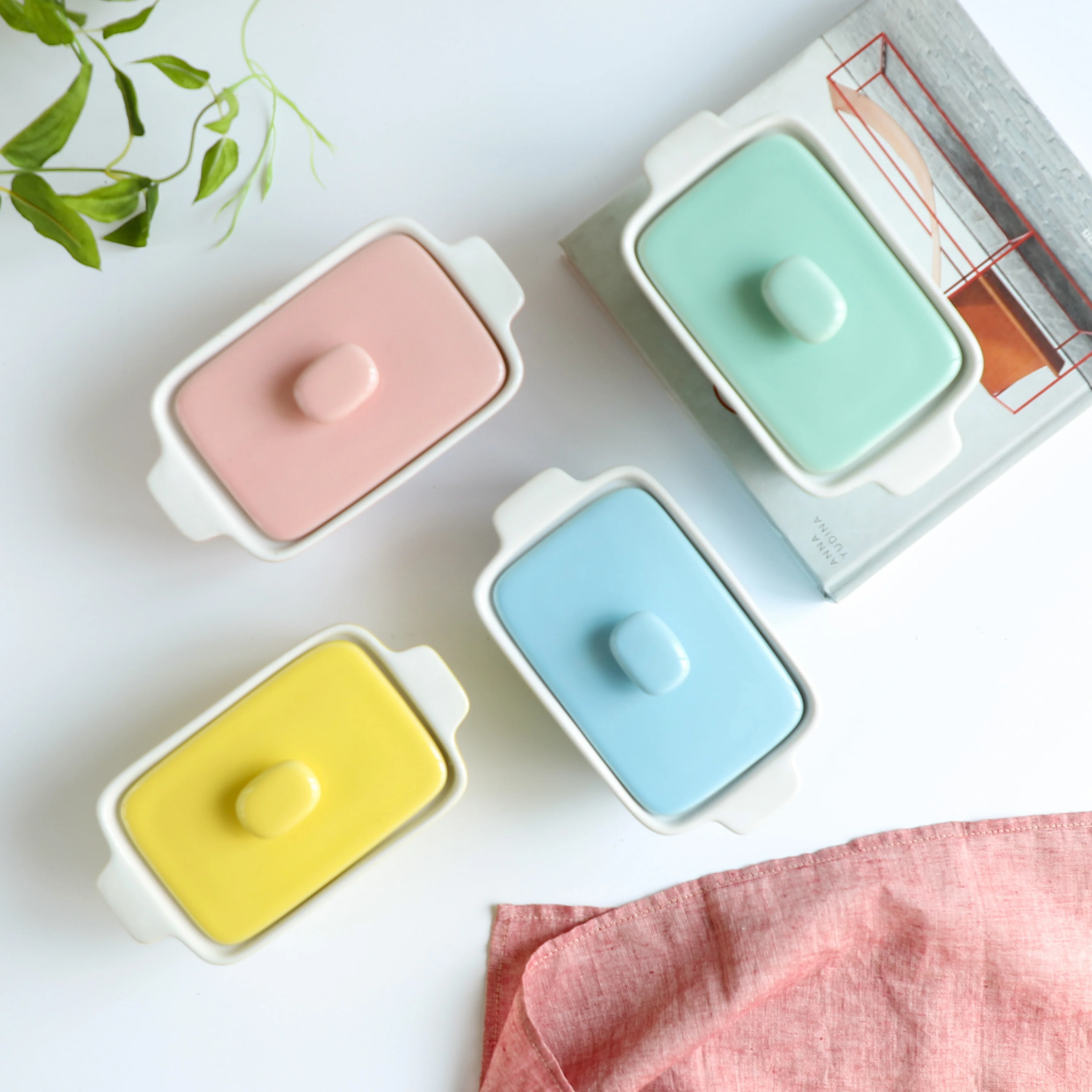 Ceramic Pastel Bowl- Rectangle - Image 4