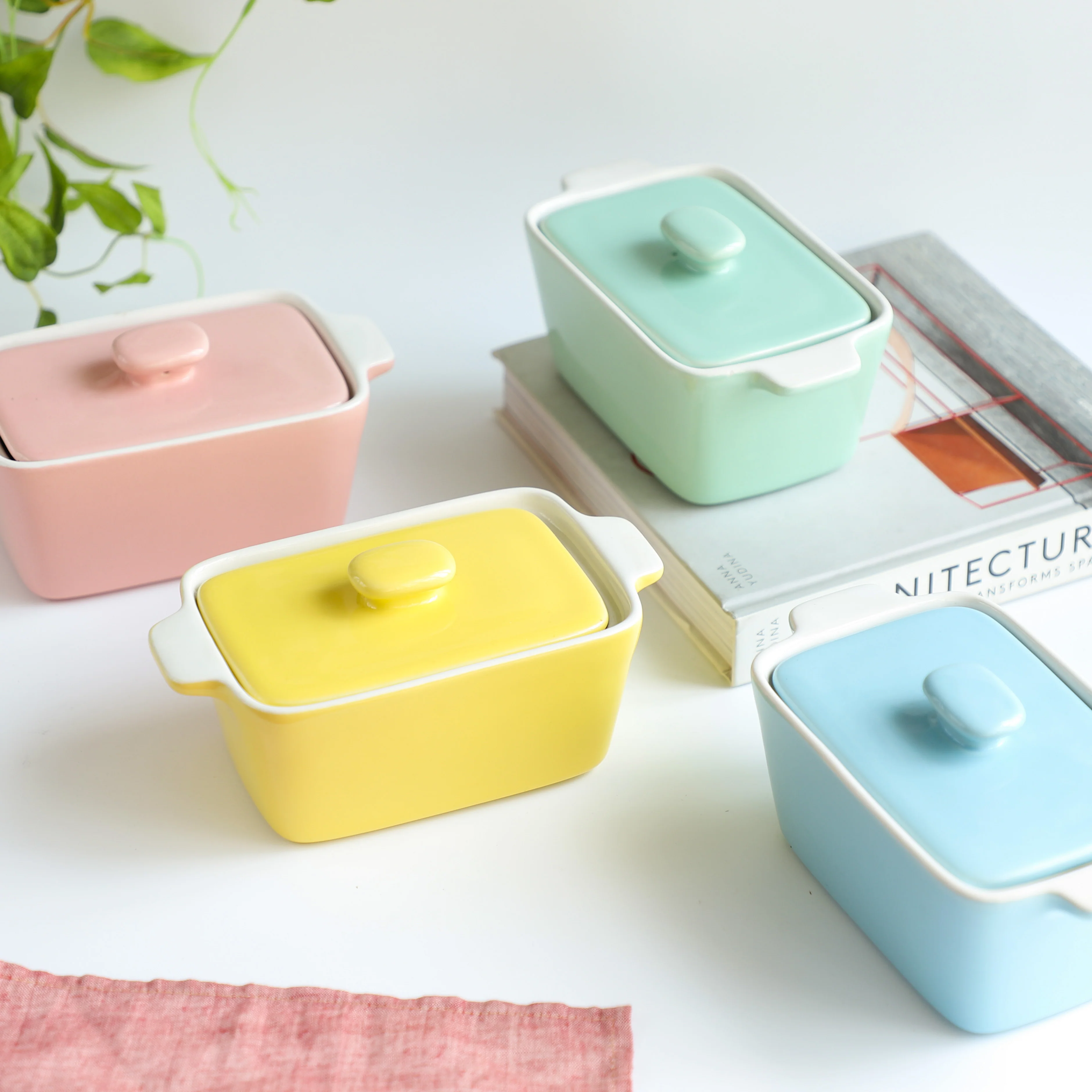 Ceramic Pastel Bowl- Rectangle - Image 9