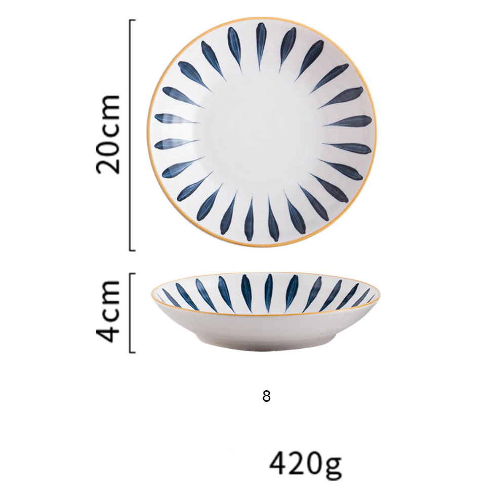 Nitori Ceramic Deep Plate Large 8inch - Image 17