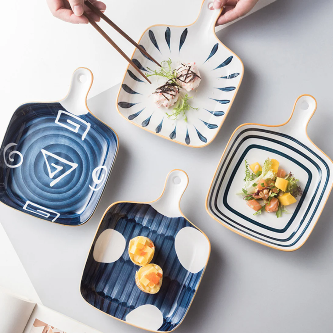 Ceramic Plate With Handle Nitori - Image 3