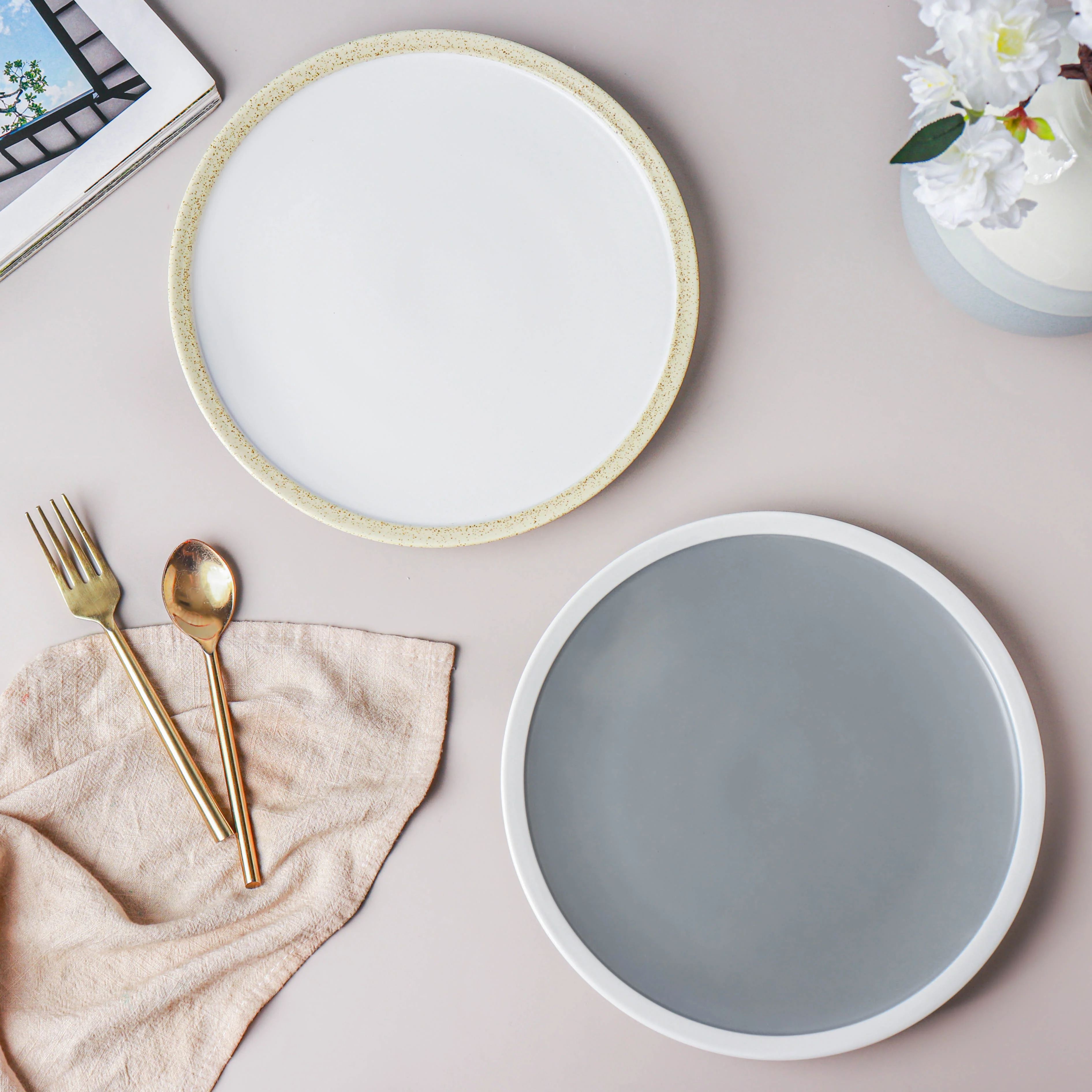Ceramic Round Dinner Plate - Image 6