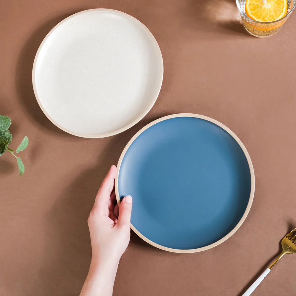 Ceramic Round Snack Plate - Image 2