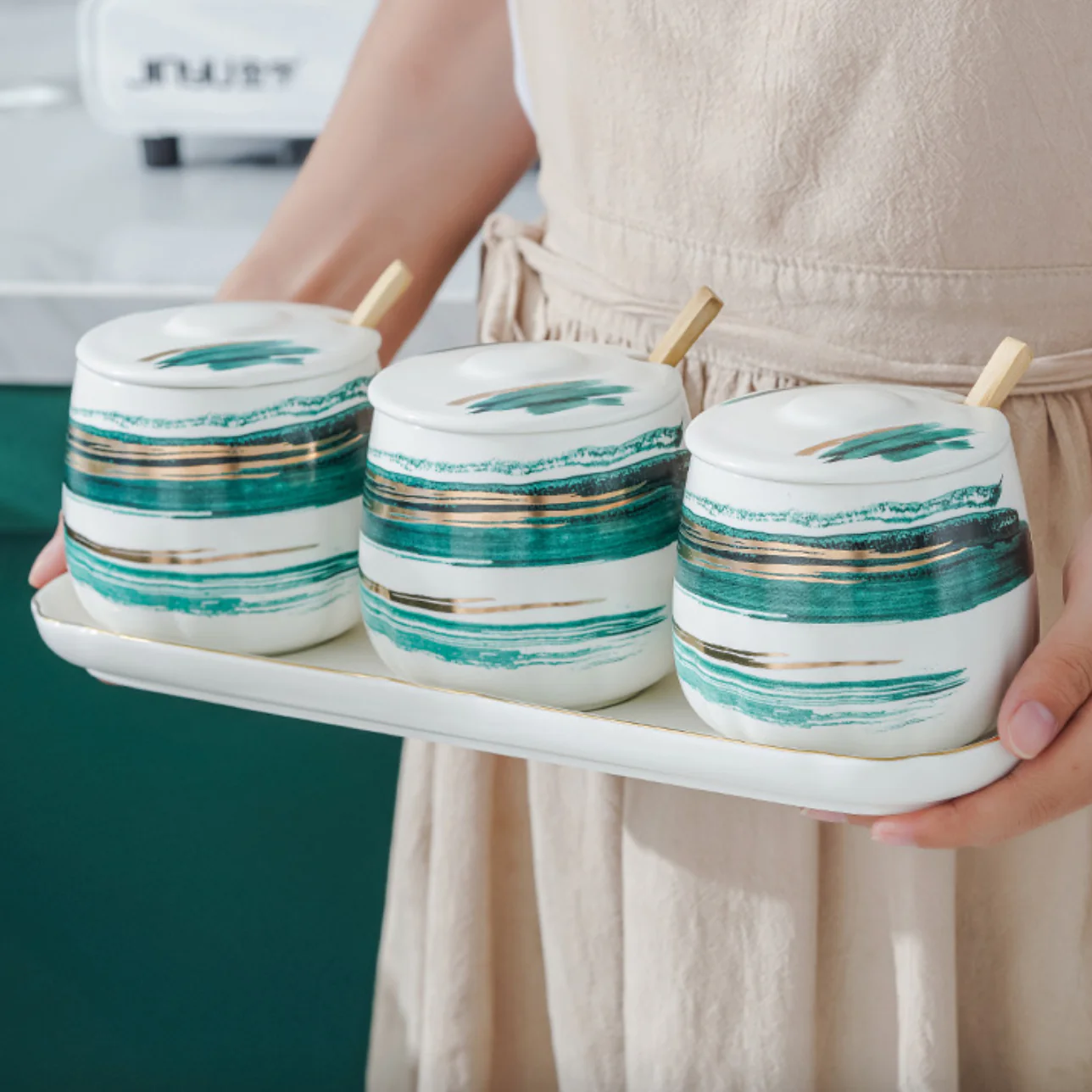 Ceramic Storage Jar Set - Image 3