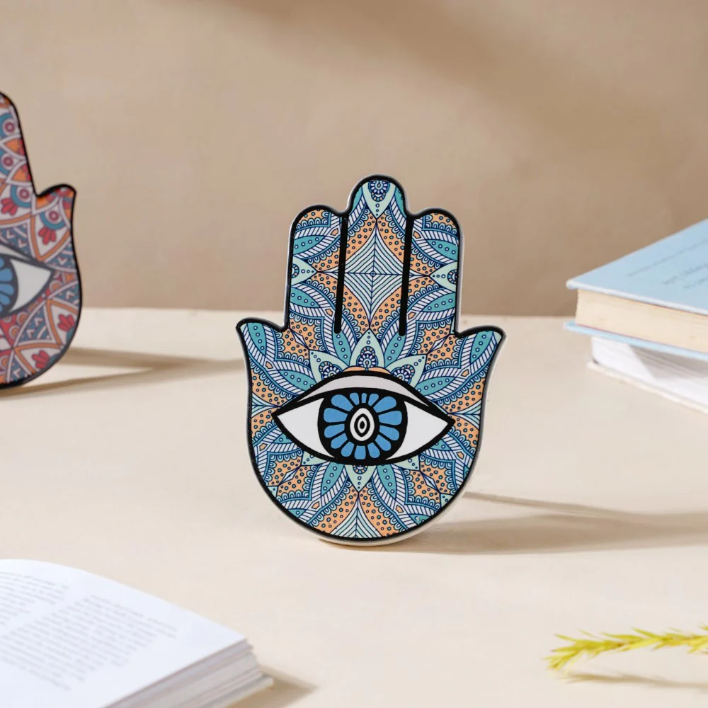 Cerulean Hand Decor With Stand