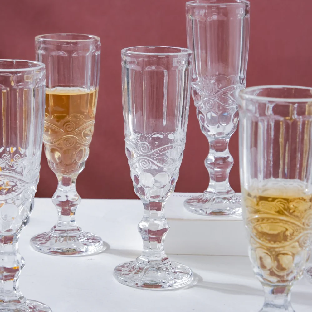 Champagne Glass Transparent Set Of 6 150 ml - Image 3