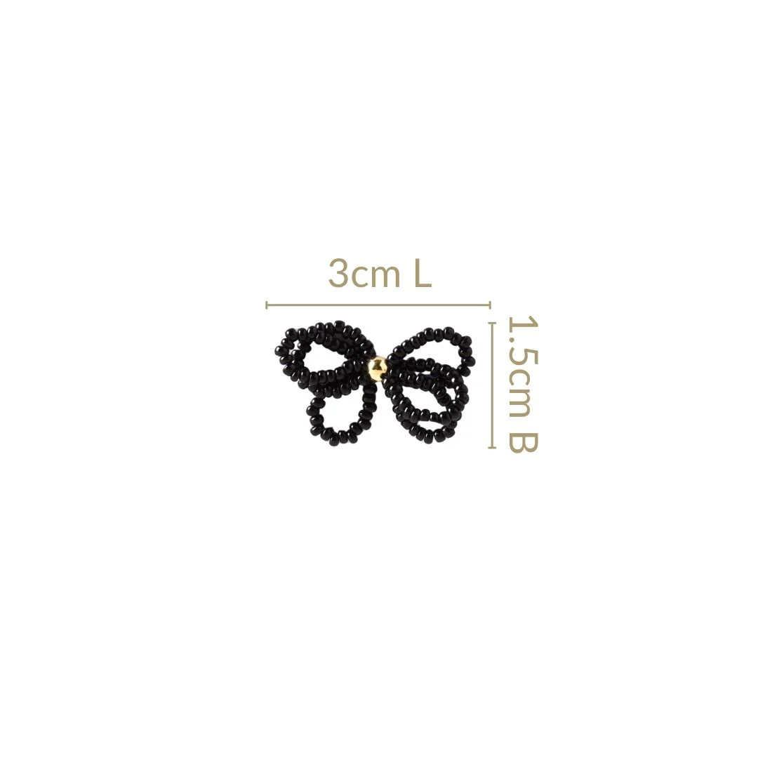 Charming Bow Stud Earrings - Image 3