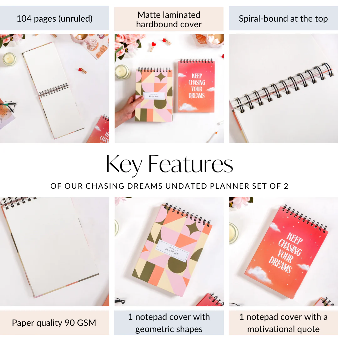 Chasing Dreams Undated Planner Set Of 2 - Image 5