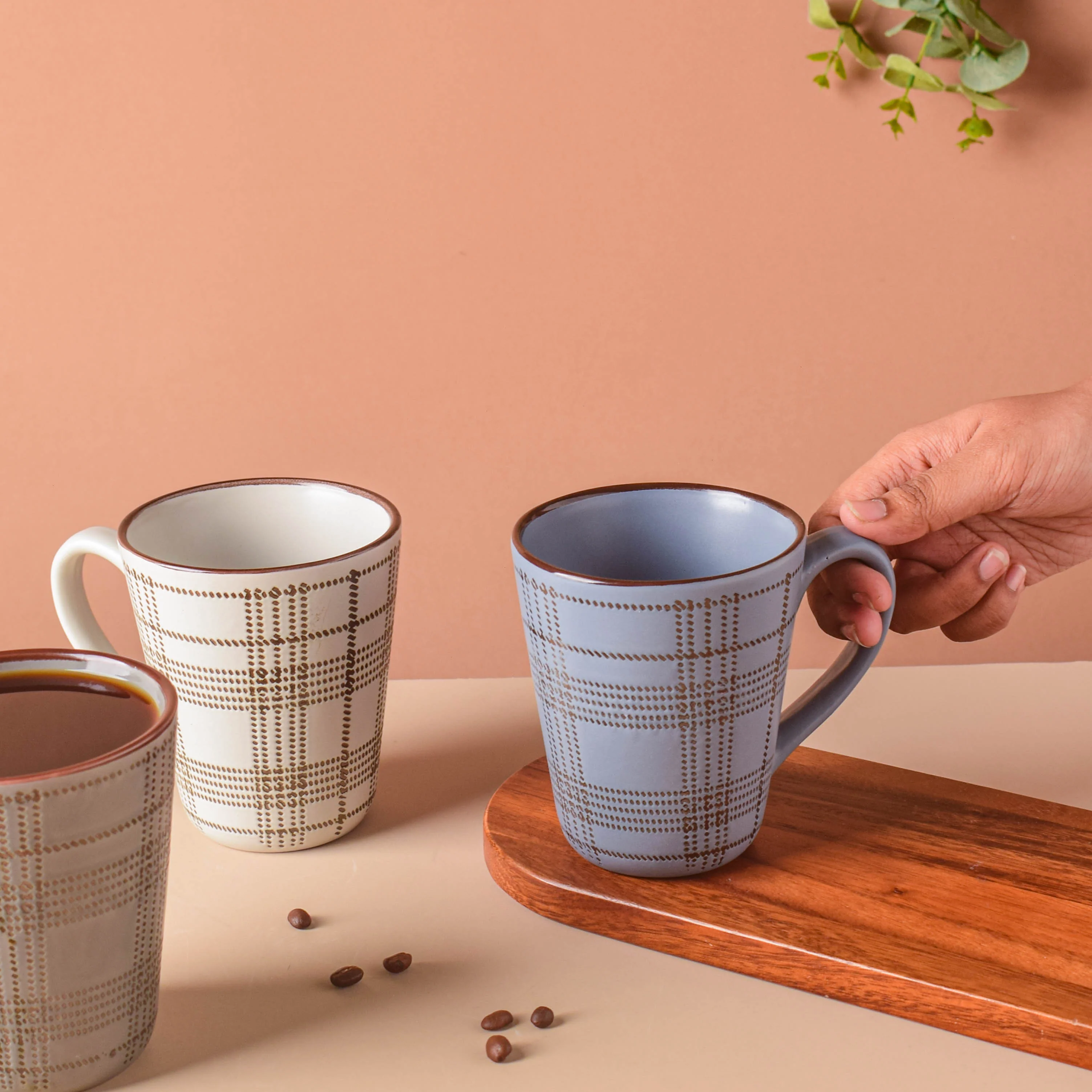 Checkered Formal Coffee Mug - Image 2