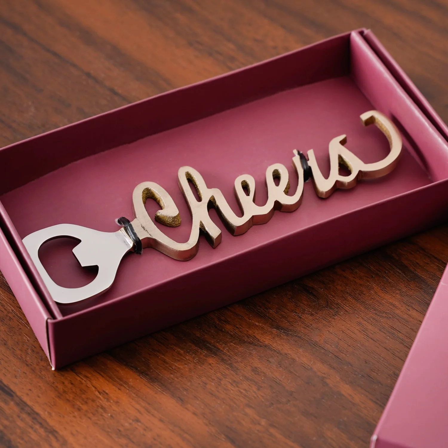 Cheers Stainless Steel Bottle Opener - Image 3