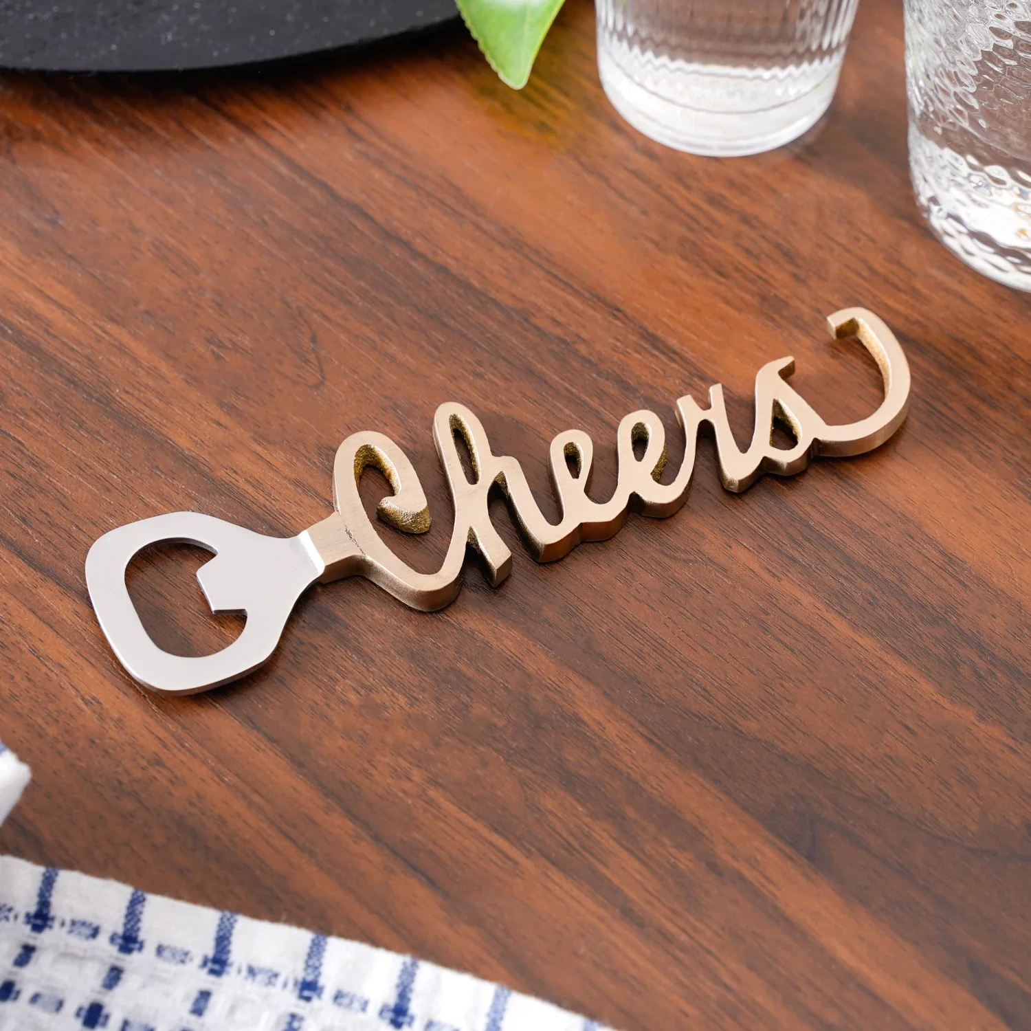 Cheers Stainless Steel Bottle Opener - Image 9