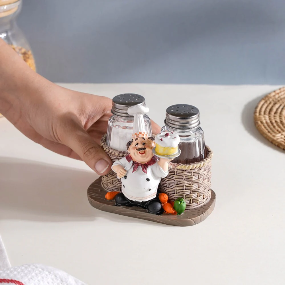 Chef With Cake Salt and Pepper Jars - Image 7