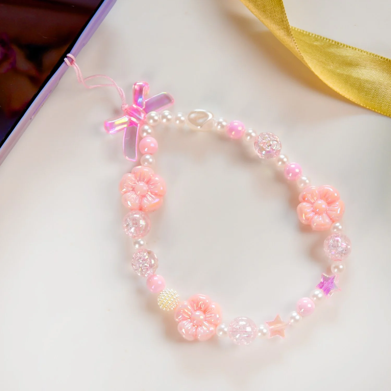 Cherry Blossom Trinket Phone Charm - Image 3