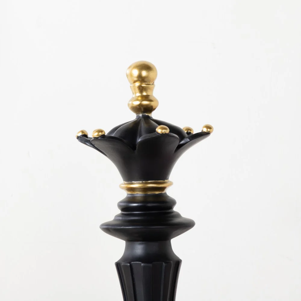 Chess Queen Showpiece Black 14 Inch - Image 5