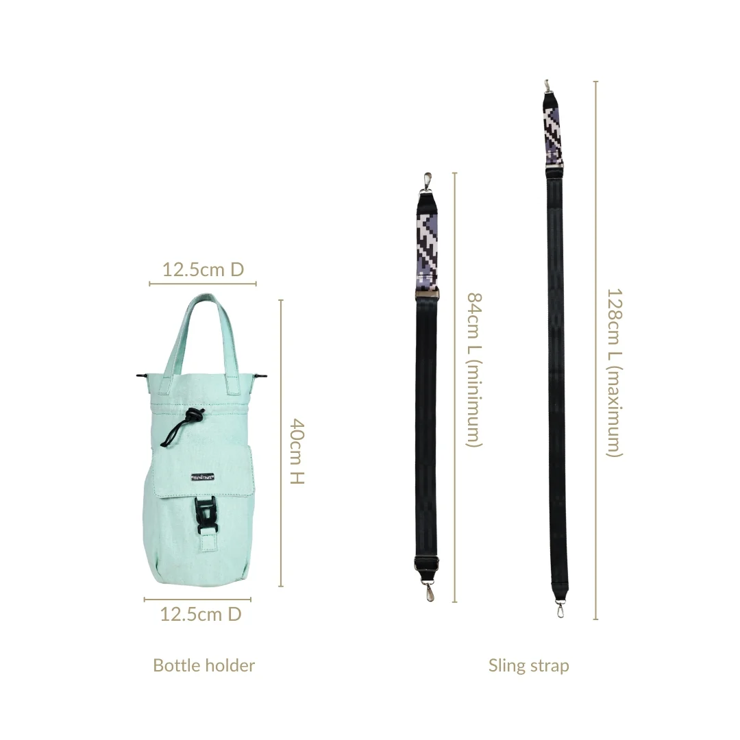 Chic Mint Drawstring Bottle Holder - Image 5
