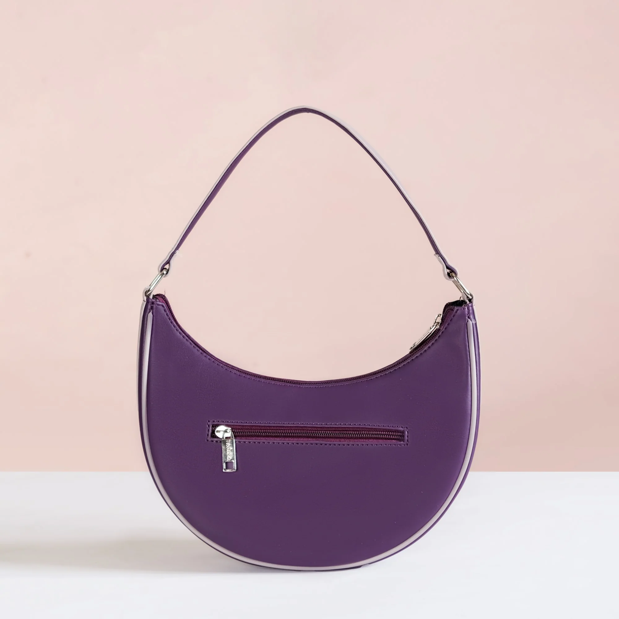 Chic Moon Shoulder Bag Purple - Image 10