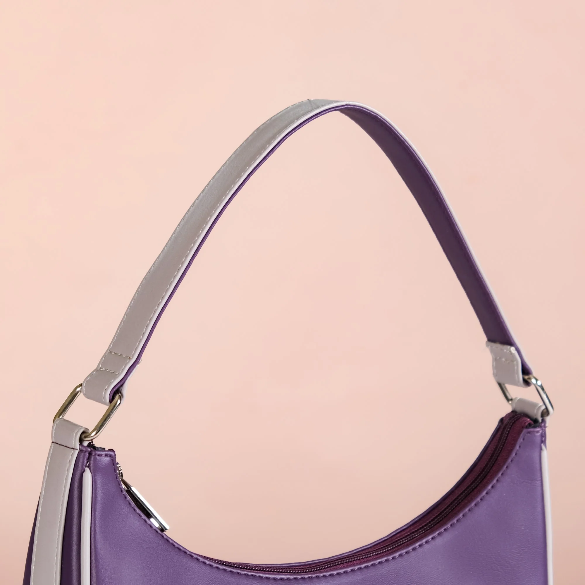 Chic Moon Shoulder Bag Purple - Image 11
