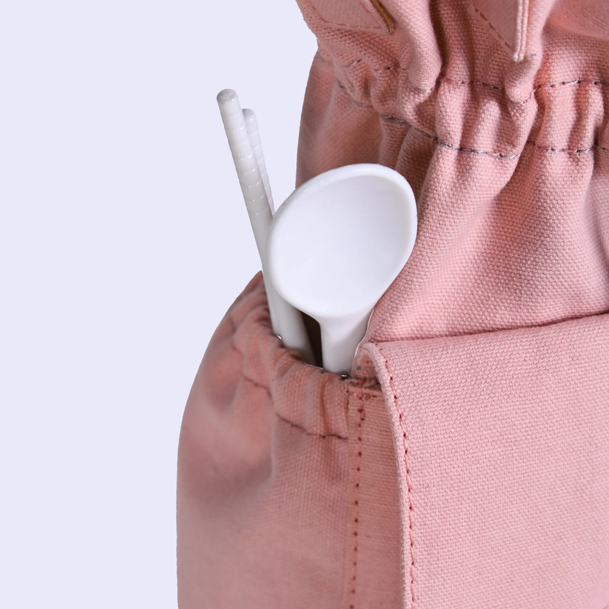 Chic Pink Drawstring Bottle Holder - Image 11