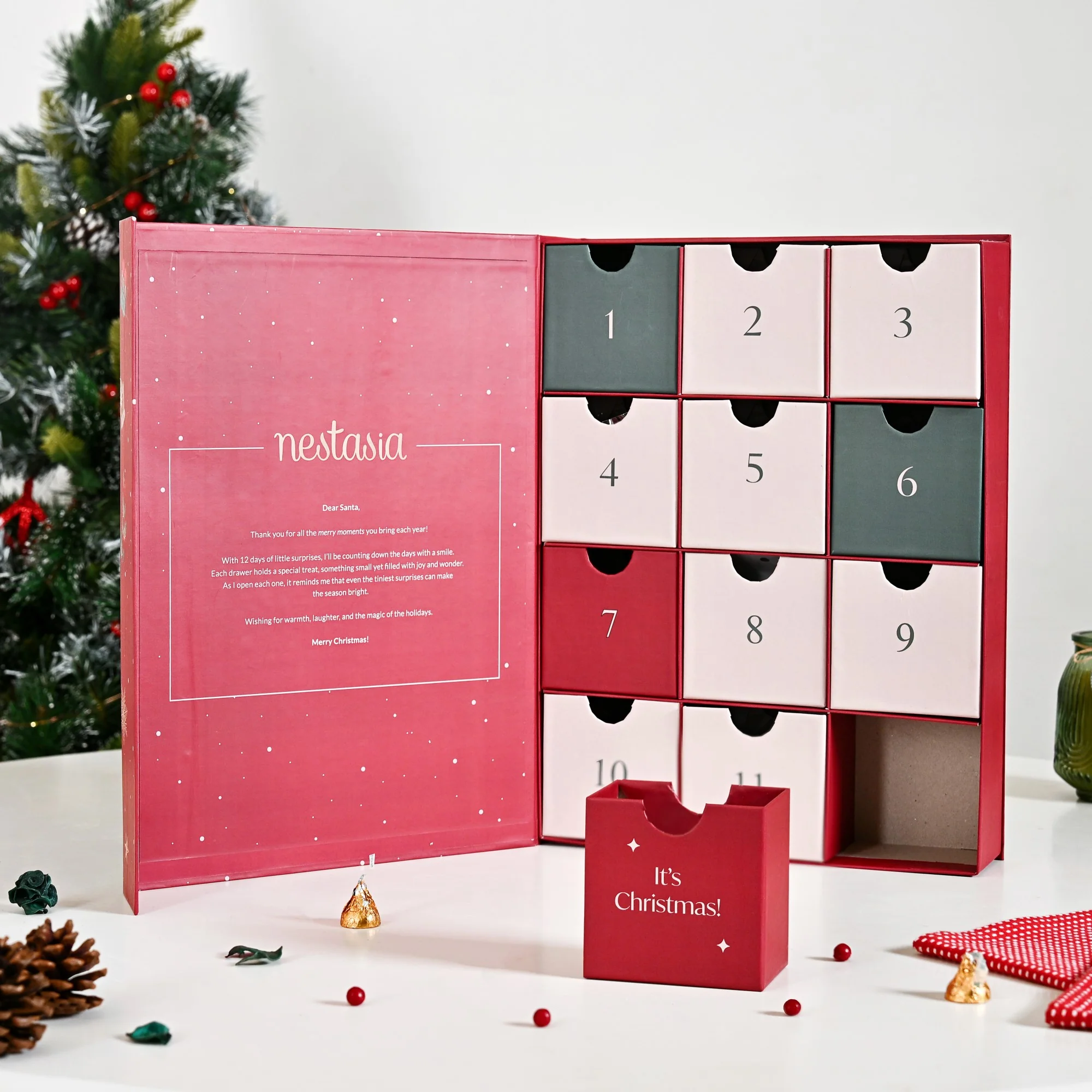 Christmas Advent Calendar Gift Box With 12 Gifts - Image 4