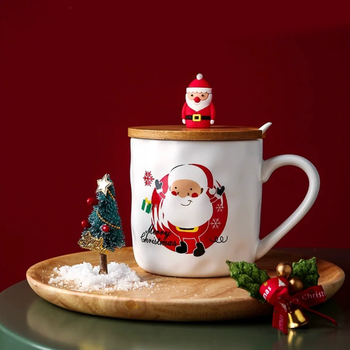 Christmas Cup With Wooden Lid - Image 10