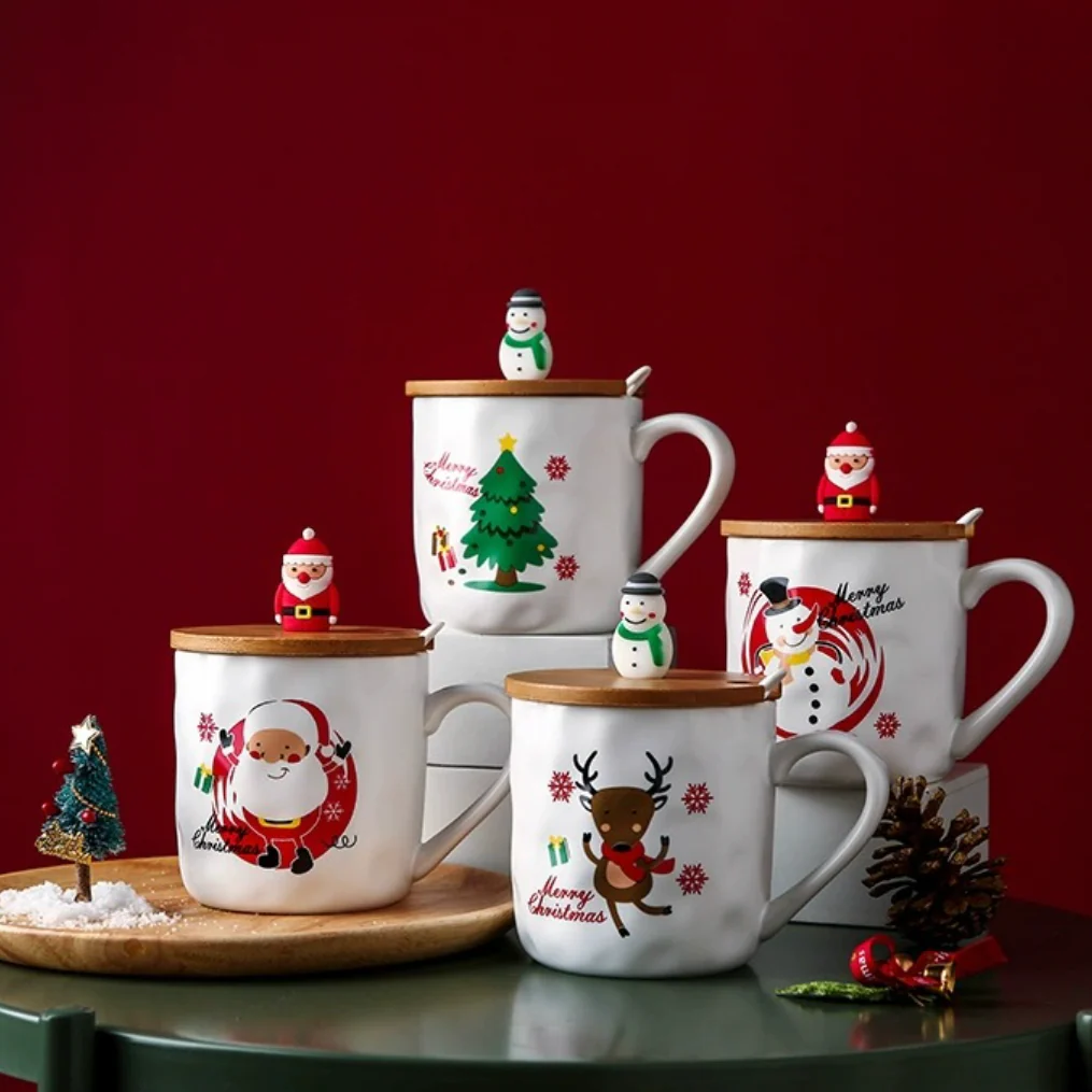 Christmas Cup With Wooden Lid - Image 3