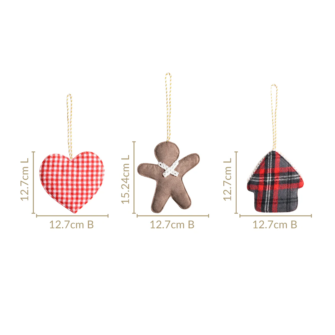 Christmas Hanging Ornaments Set of 3 - Image 4