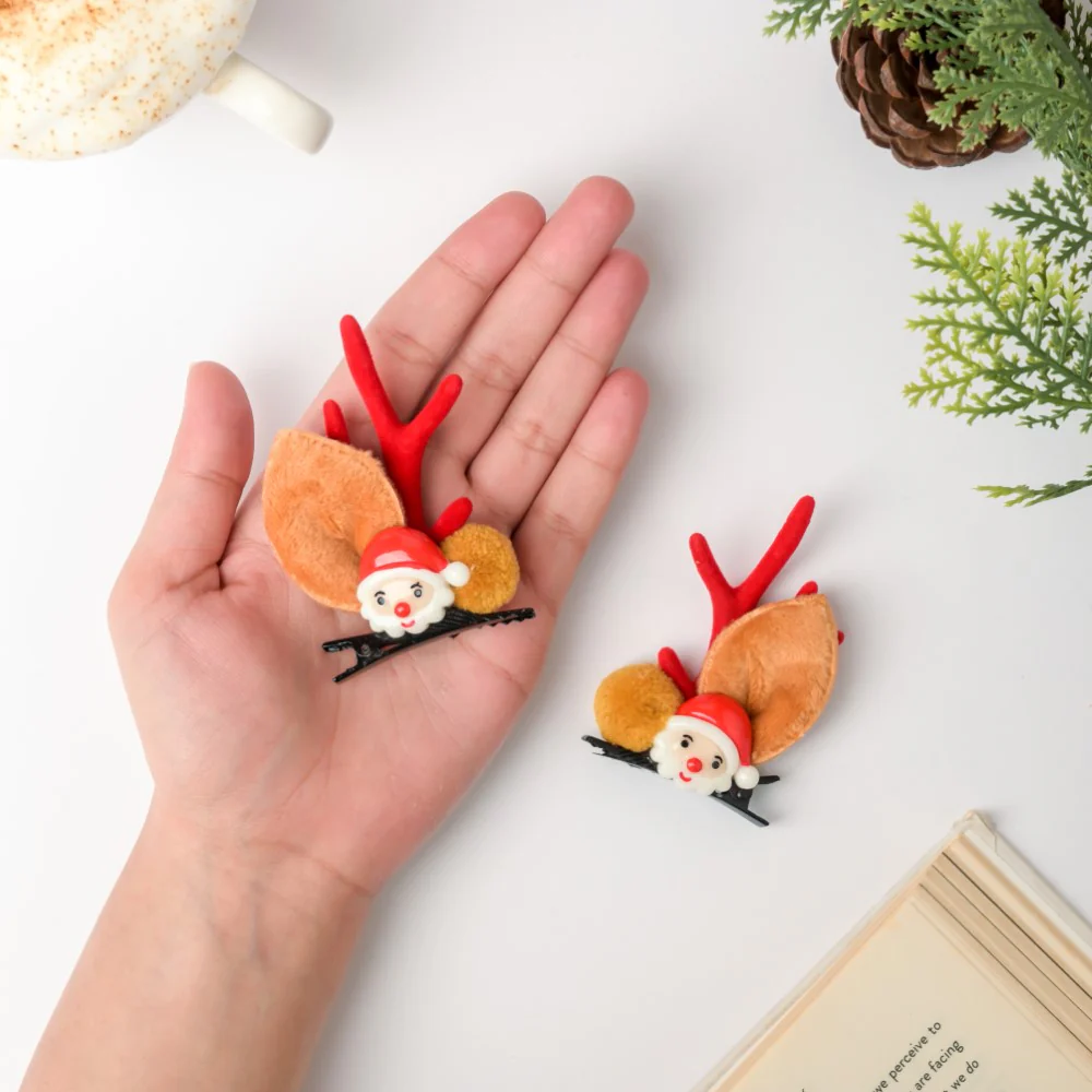 Christmas Santa Hairclip Set Of 2 - Image 2