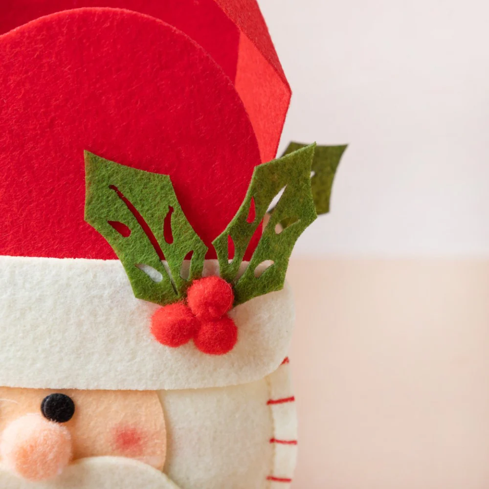 Christmas Santa Patterned Quirky Gift Bag 8 Inch - Image 5