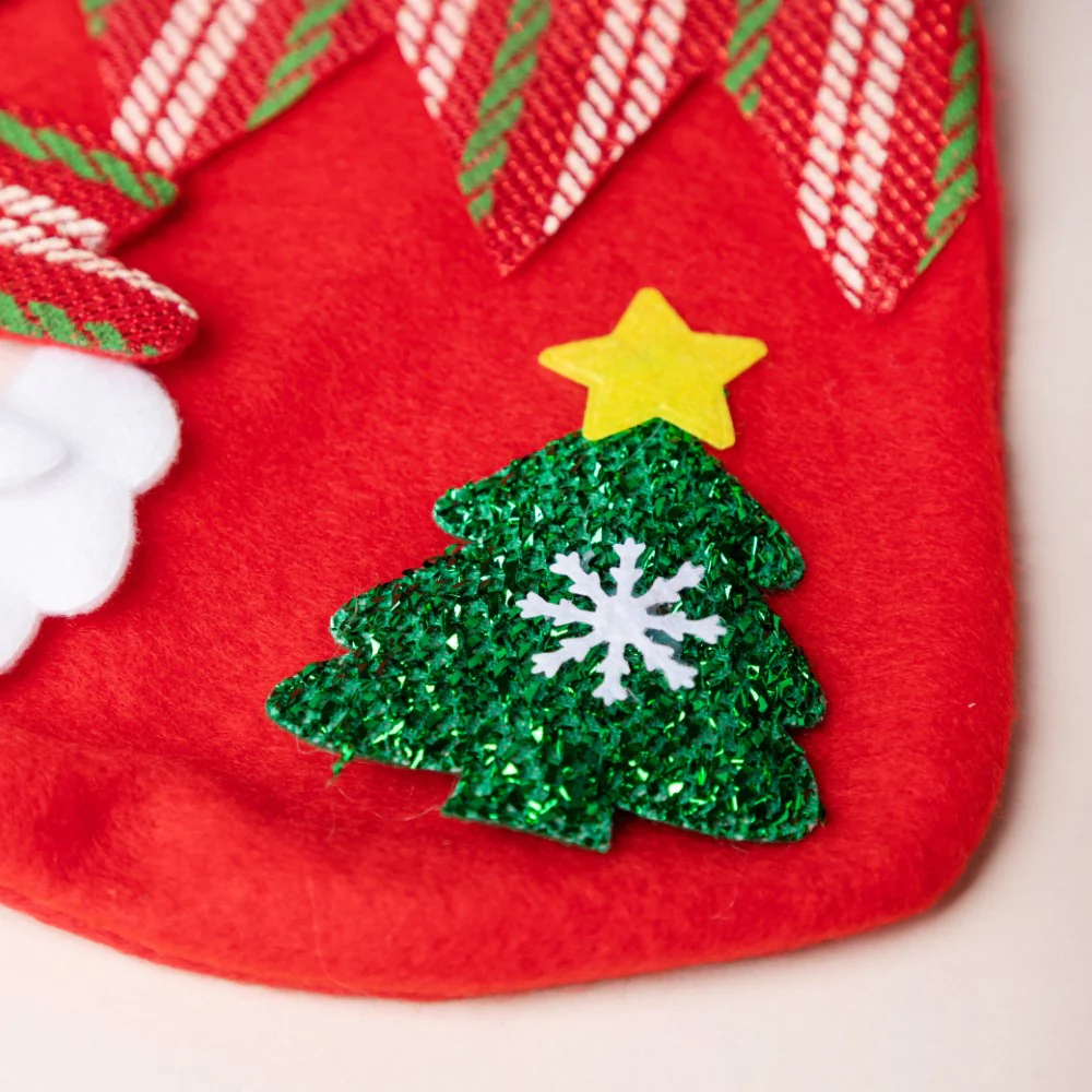 Christmas Santa Quirky Gift Bag Red 7 Inch - Image 6