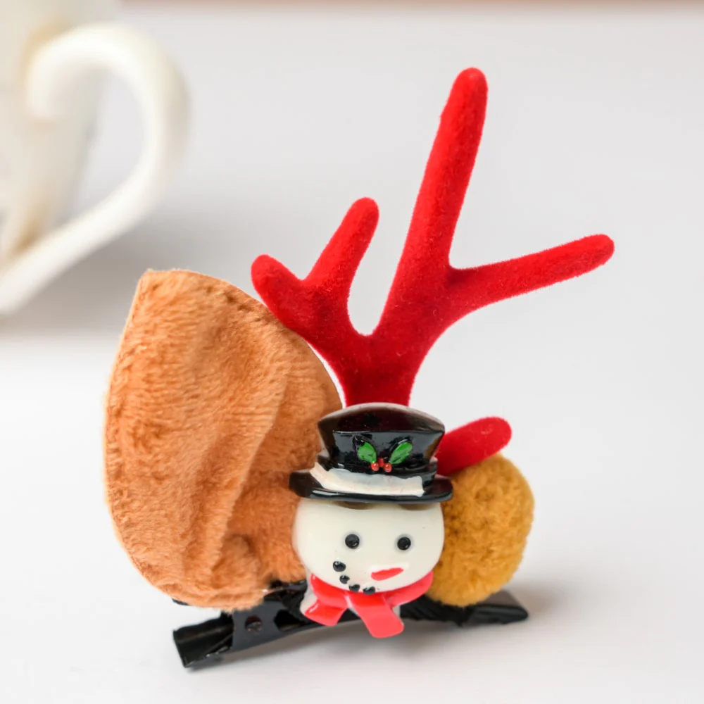 Christmas Snowman Hairclip Set Of 2 - Image 4