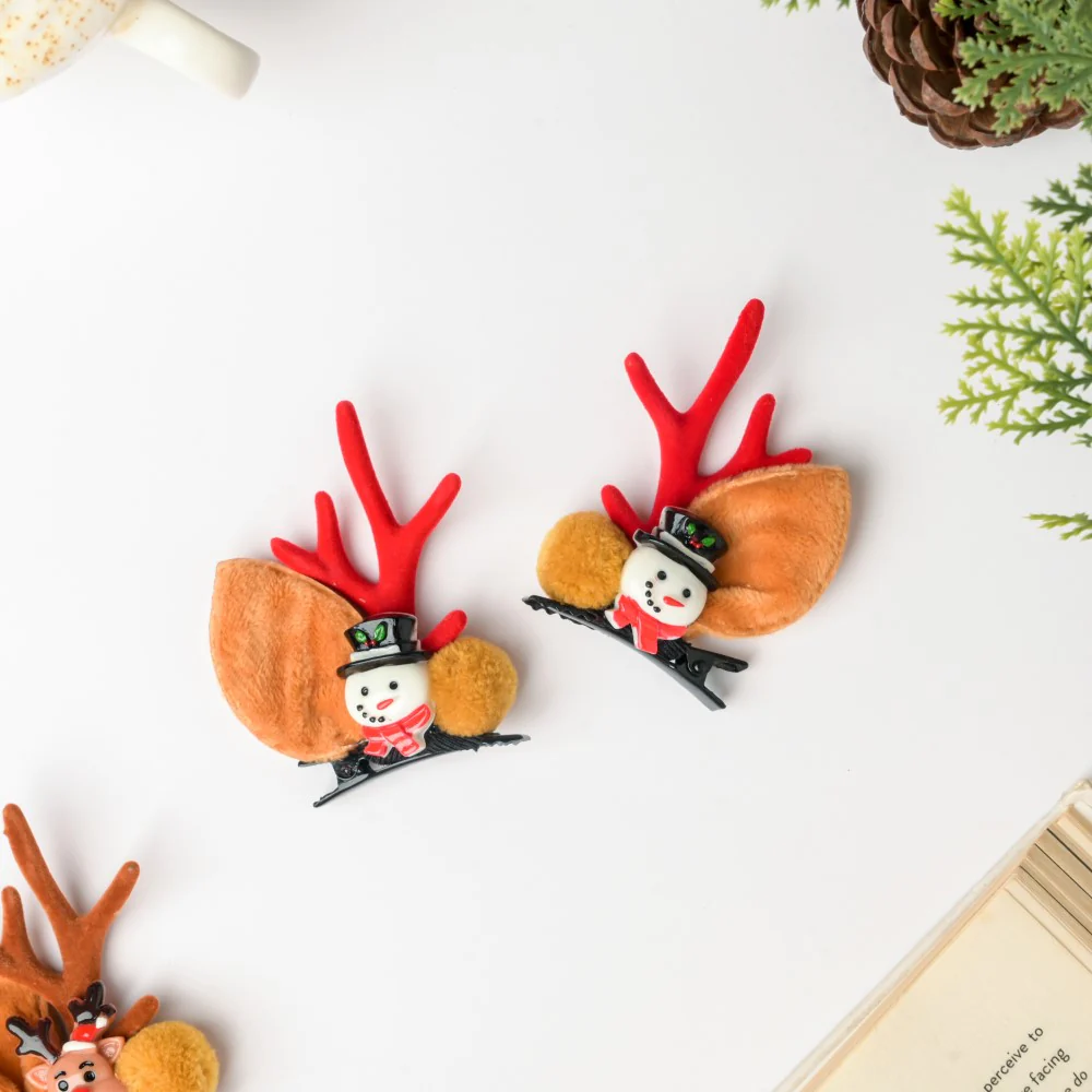 Christmas Snowman Hairclip Set Of 2 - Image 5