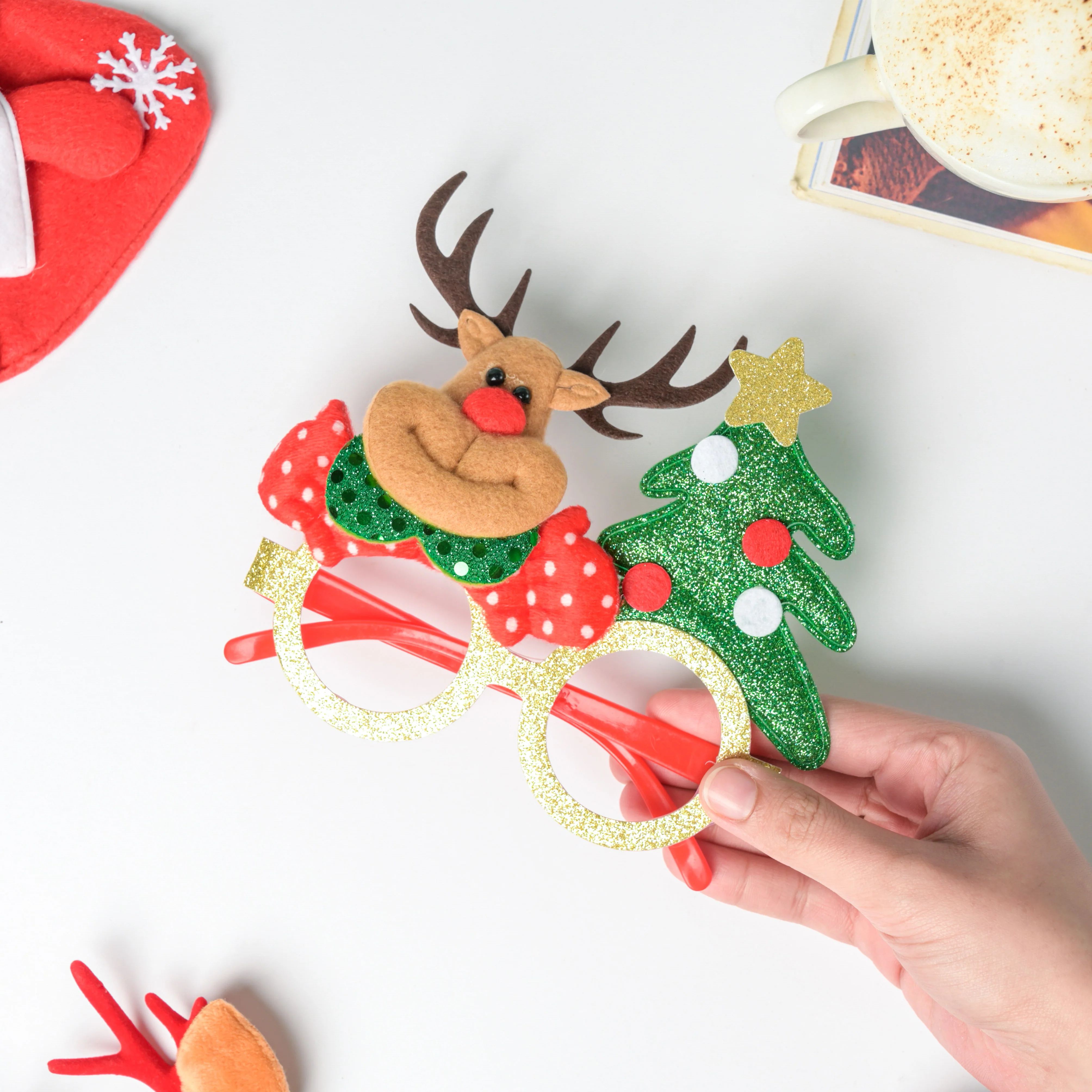 Christmas Tree And Moose Party Eye Frame - Image 2