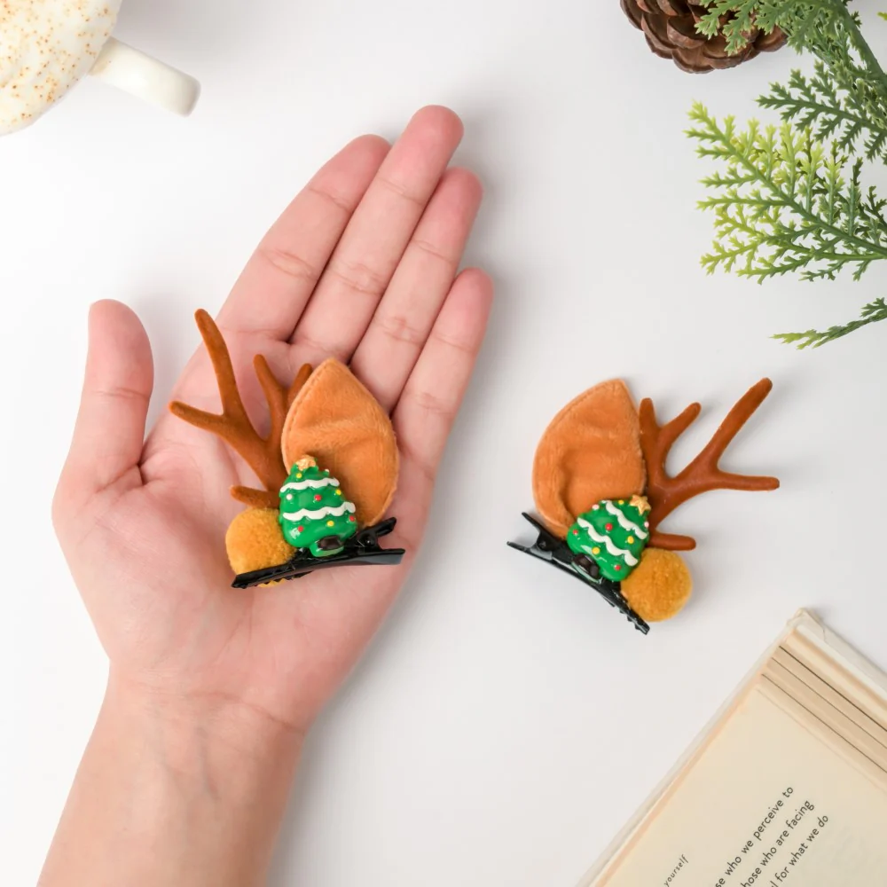 Christmas Tree Hairclip Set Of 2 - Image 3