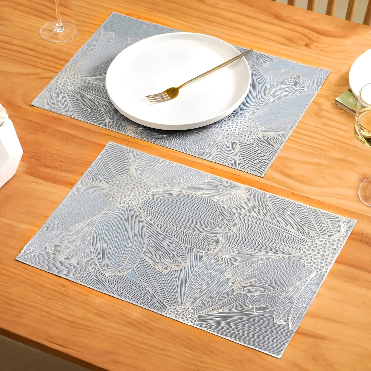 Chrome Blossom Table Mat Set Of 6 - Image 7