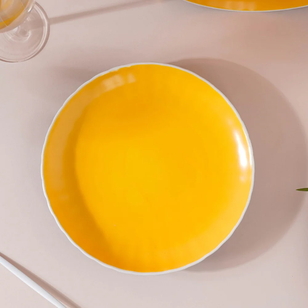 Chrome Dinner Plate Blue 9.5 Inch Set Of 2 - Image 10