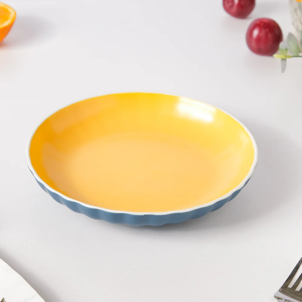Chrome Snack Plate Blue 7.5 inch - Image 6