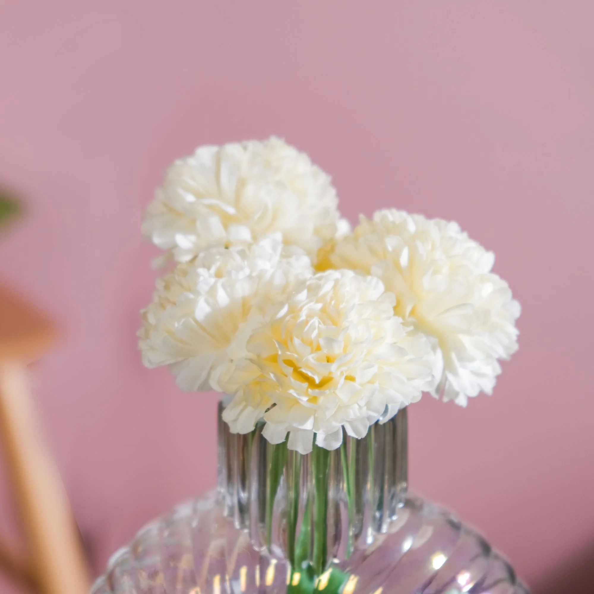 Chrysanthemum Cream Set Of 5 - Image 5