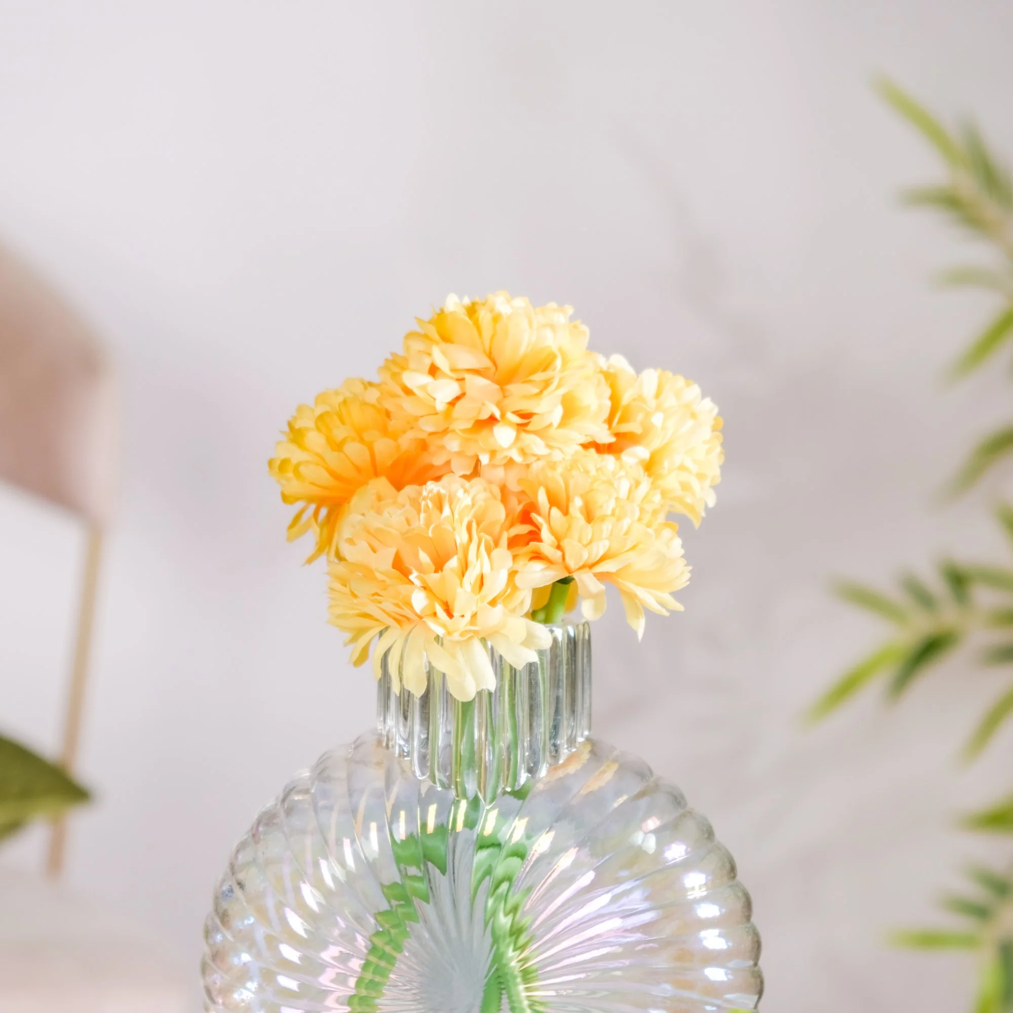 Chrysanthemum Flower Yellow Set Of 5 - Image 5