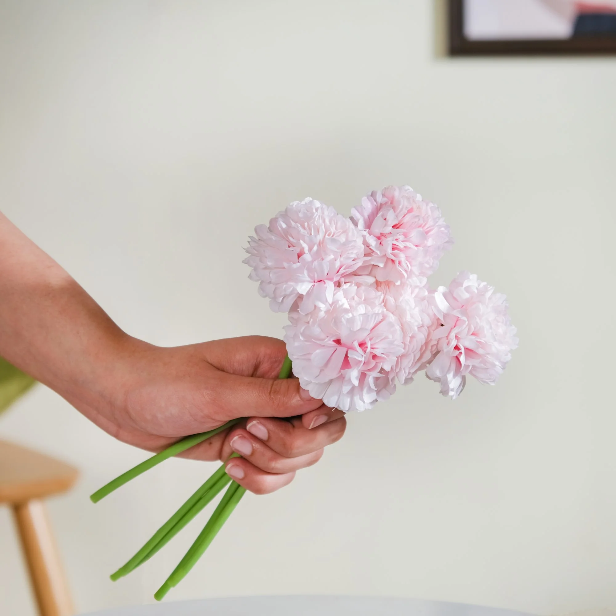 Chrysanthemum Light Pink Set Of 5 - Image 2