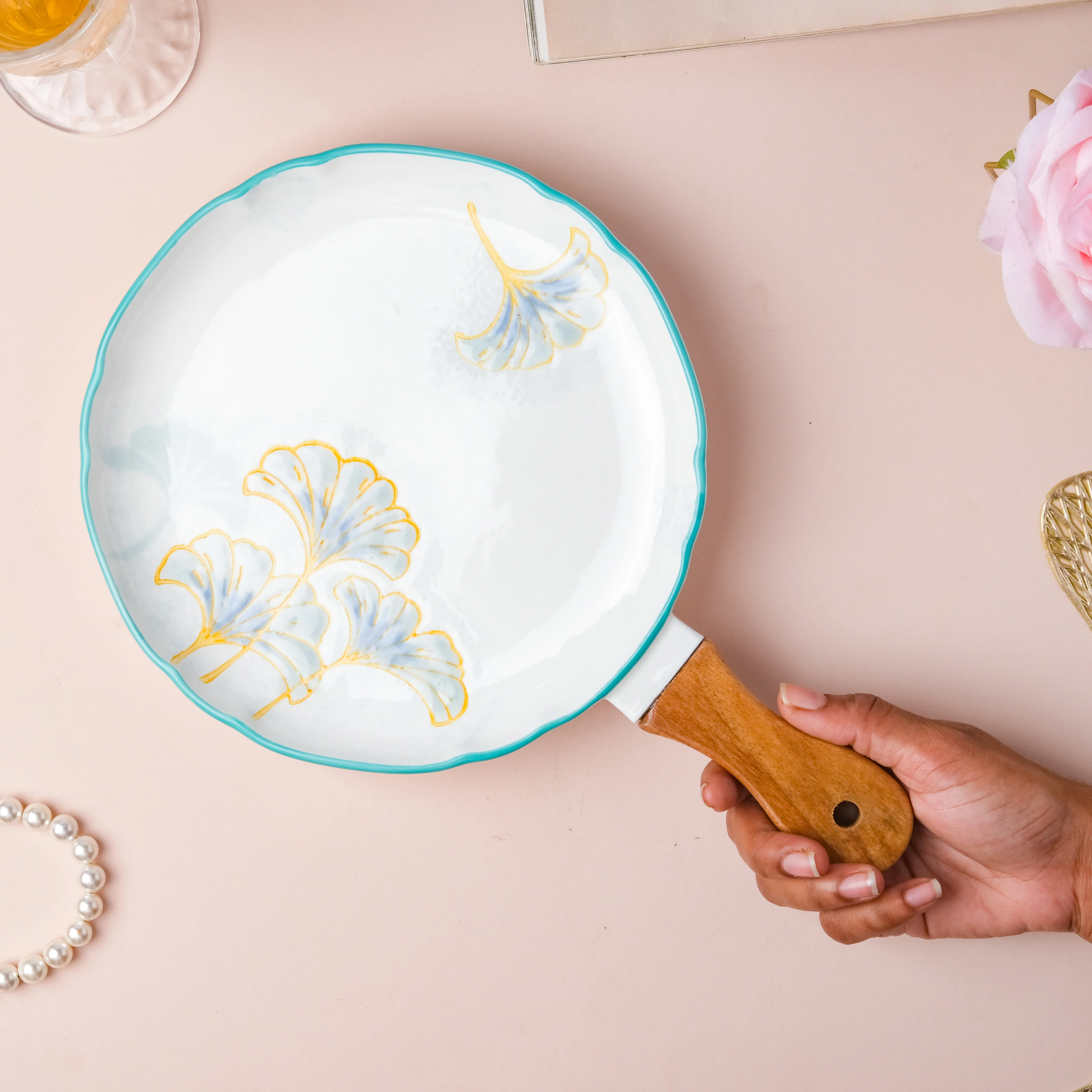 Floral Circular Bbq Plate Small - Image 12