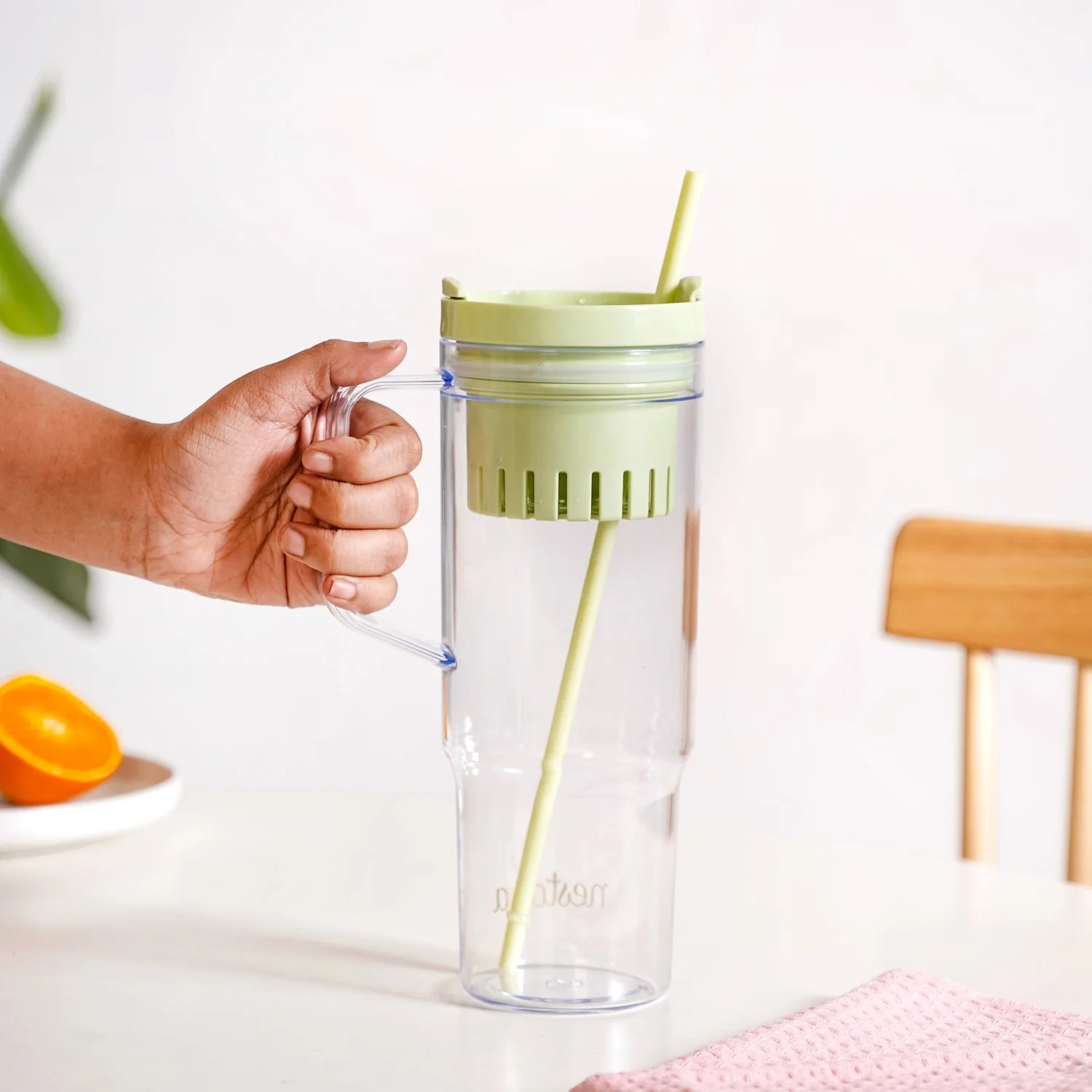 Citrify Travel Sipper Bottle With Infuser Forest Mint 1210ml - Image 3