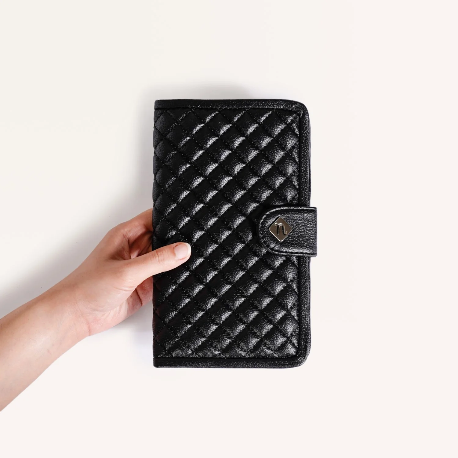 Classic Black Travel Wallet - Image 3