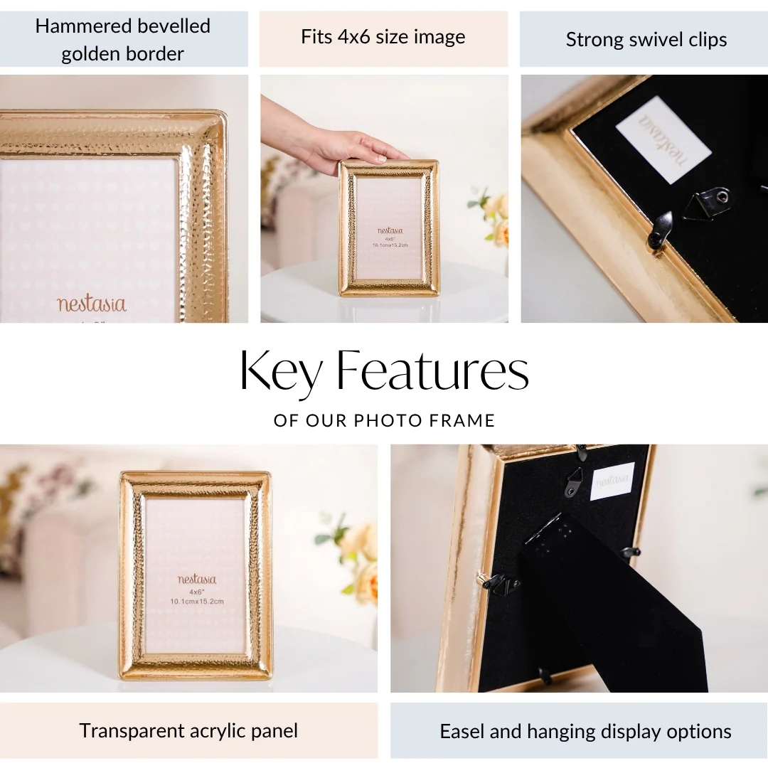 Classic Gold Bevelled Medium Photo Frame 10x15cm - Image 5