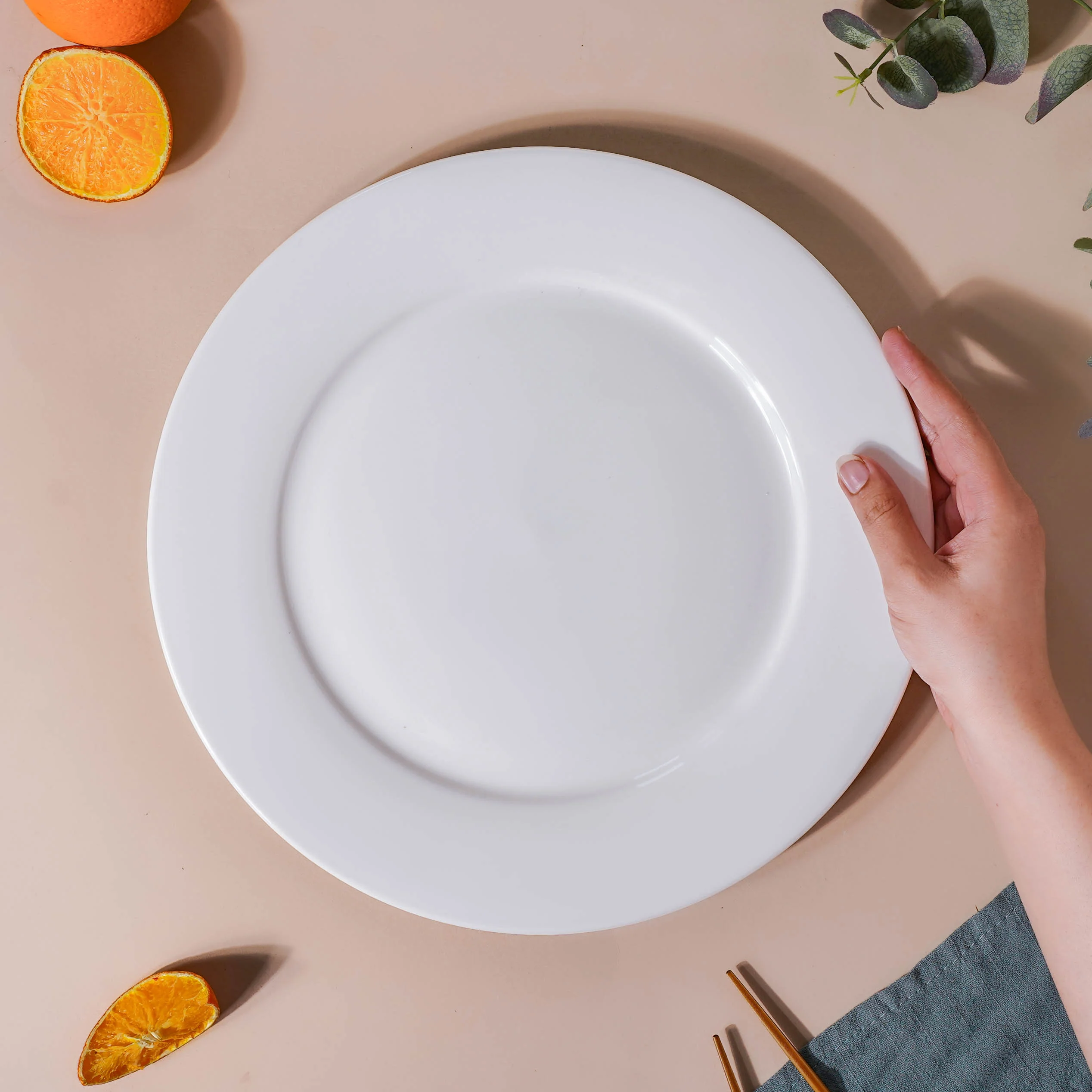 Classic White Dinner Plate 11.5 Inch - Image 2