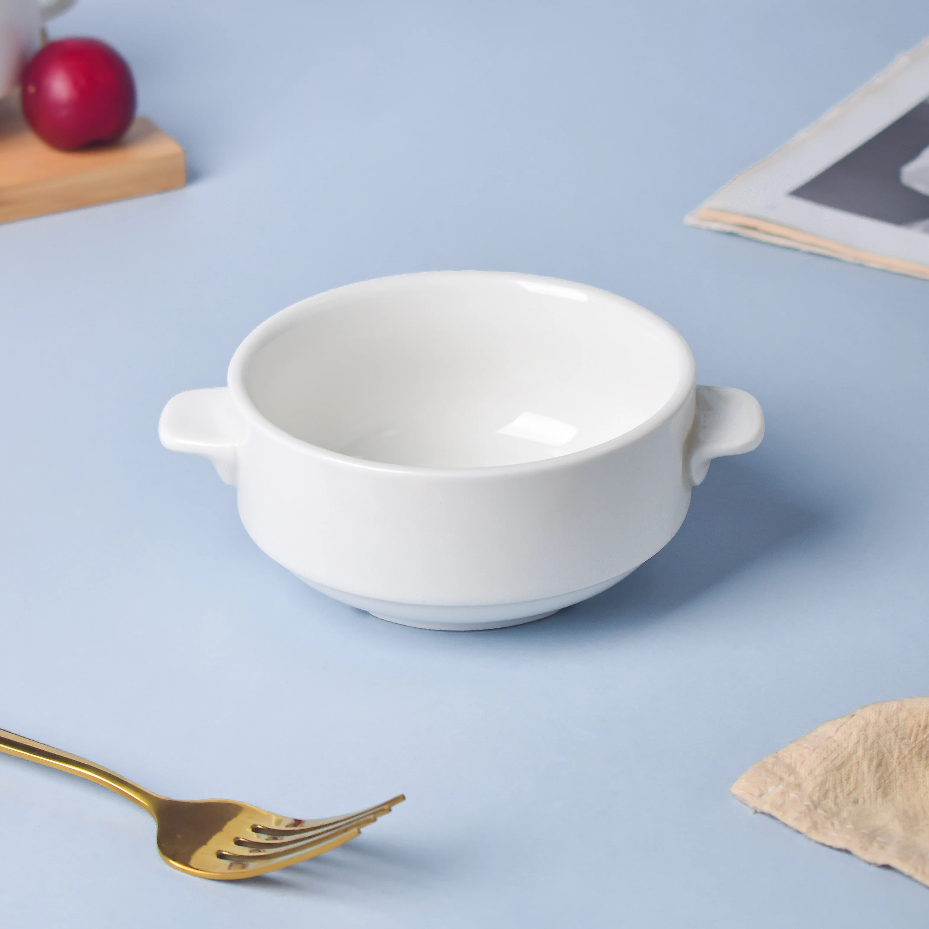 Classic White Soup Bowl 200 ml - Image 4